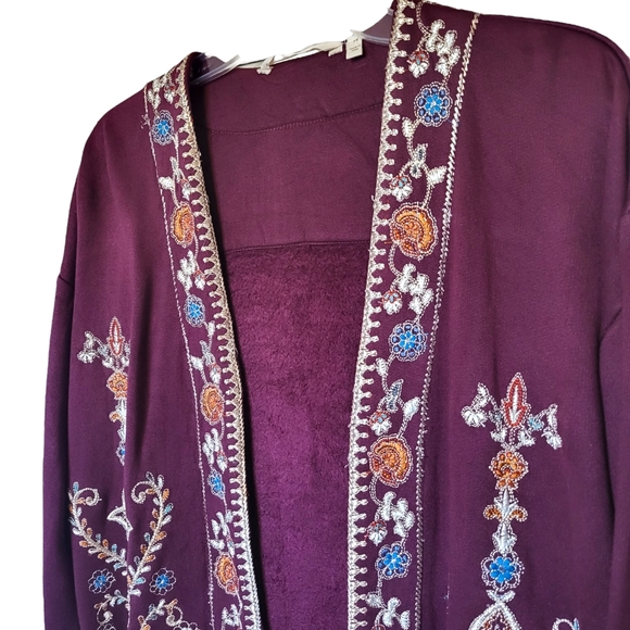 Soft Surroundings Embroidered Cardigan - Picture 3 of 11